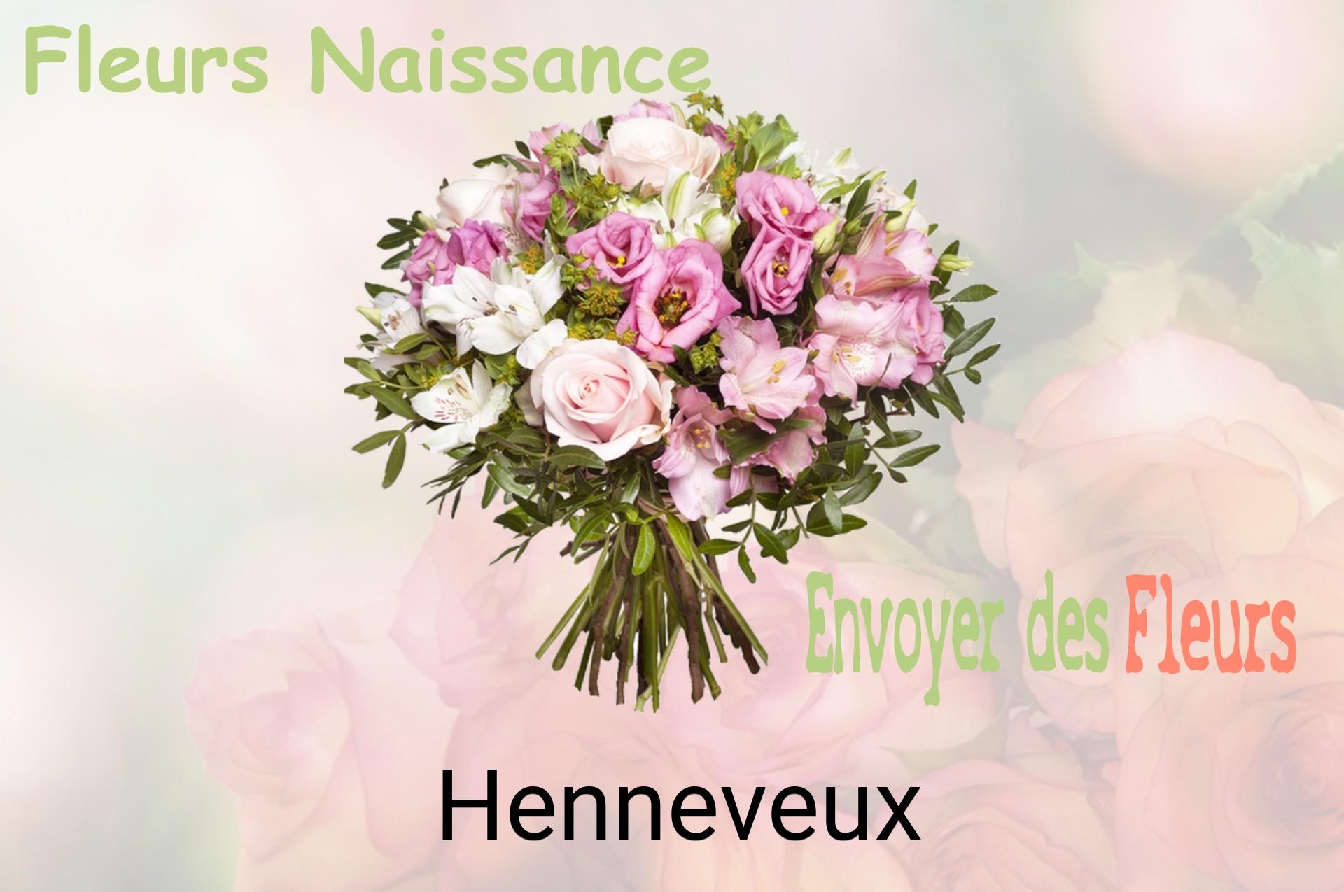 Bouquet de fleurs de naissance livré à Henneveux